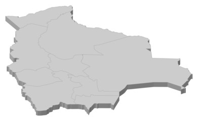 Map of Bolivia