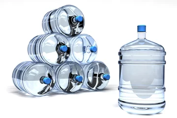 Deurstickers garrafas de agua embotellada © GAUTIER22