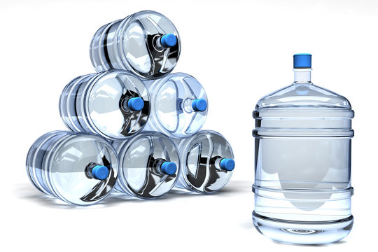 garrafas de agua embotellada