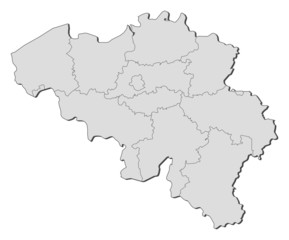 Map of Belgium