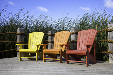 Fototapeta premium Muskoka Chairs