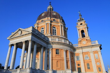 Fototapeta na wymiar Baroque church of Basilica di Superga in Turin, Italy