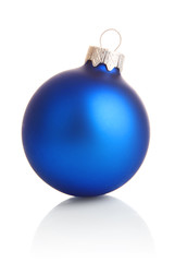 blue decoration isolated on white background