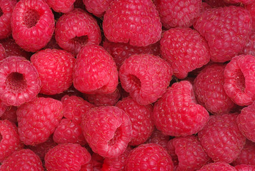 raspberries background