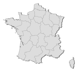 Obraz premium Map of France