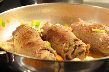 Rouladen in der Pfanne