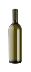 Wine bottle isolated against white background