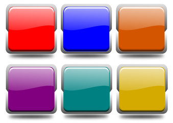 Set pulsanti vuoti 6 colori diversi