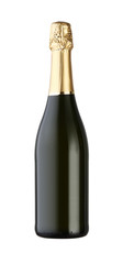 Wine Bottle, Champagne bottle isolated on a white background © stokkete