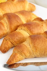 Freshly baked croissants