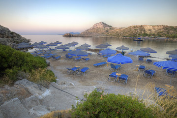 Anthony Quinn Bay na Rodos w Grecji - obrazy, fototapety, plakaty