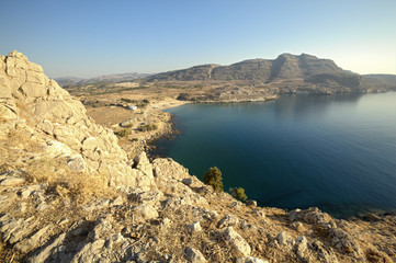 Zapomniana osada rybacka Charaki w Grecji na Rodos © sitriel