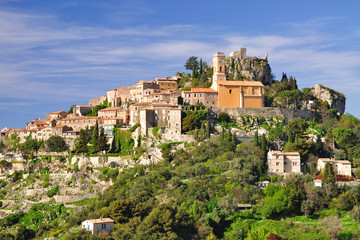 mittelalterliches Bergdorf Eze über Monaco