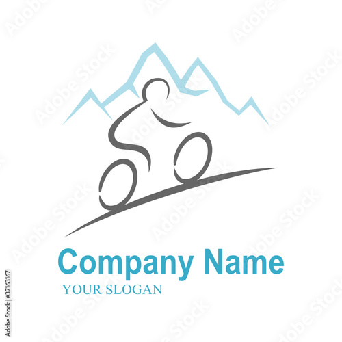 "mountain bike logo 1" Stock image and royalty-free vector files on