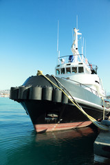 tug boat on harbor