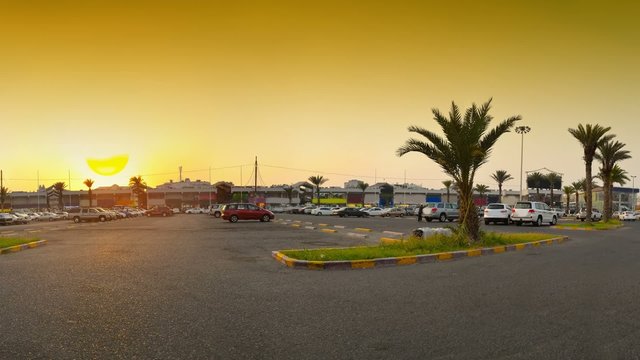 Tent Market in Jeddah at sunset
