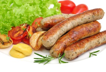 Würste, Salat