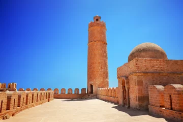 Fototapete Tunesien Turm des Ribat bei Sousse