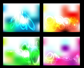 Vector set abstract background. texture and color circle