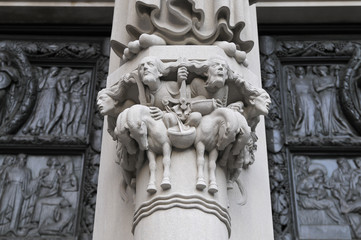 Cathedral Church, Saint John the Divine, Detail, New York, USA