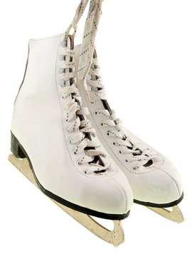 lacing ice skates
