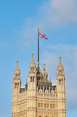 Fototapeta na wymiar Houses of Parliament at London, England