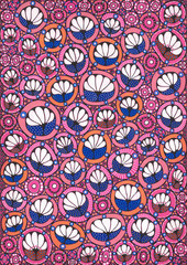 Stylized flowers pattern