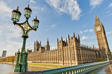 Fototapeta na wymiar Houses of Parliament at London, England