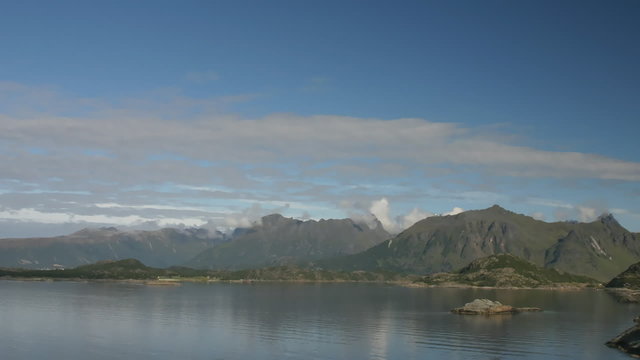 Time Lapse Clouds over Lofoten, Norway