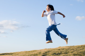 ランニング少女