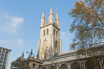 Fototapeta na wymiar Saint Sepulcre at London, England