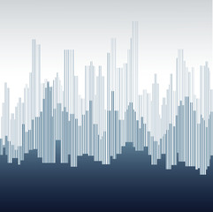 Abstract city landscape