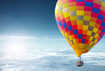 colorful hot air balloon