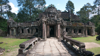 Fototapeta na wymiar The Ta Prohm Temple in Cambodia