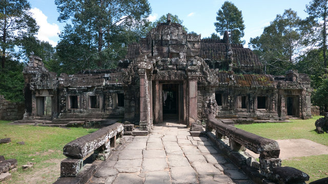 The Ta Prohm Temple in Cambodia