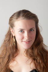 Naklejka premium Portrait of the beautiful girl