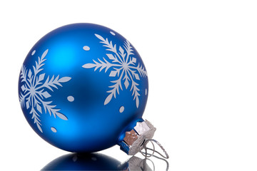 christmas balls on a white background