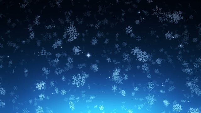 night christmas snowfall - loopable background