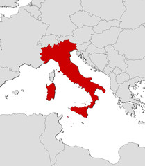 Map of Italy