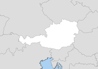 Map of Austria