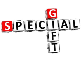 3D Special Gift Crossword