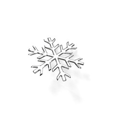 Gray glass snowflake