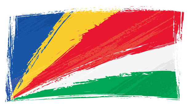 Grunge Seychelles flag