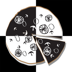 Pizza vector illustration