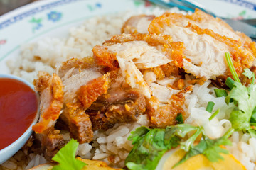Rice crispy pork