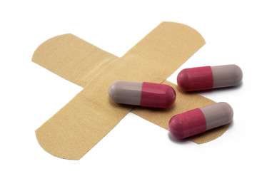 tabletten auf pflaster