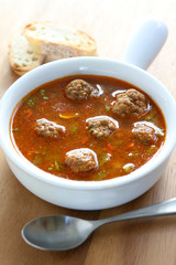 Spicy Meatball Soup