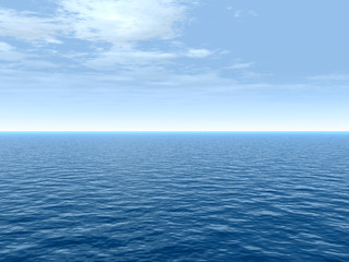 High resolution blue water and sky