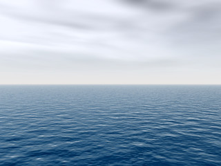 Obraz premium High resolution blue water and sky