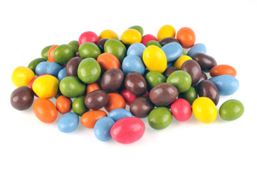 Cacahètes enrobées de chocolat en vrac